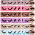 APCYUST Wispy Lashes Bulk 30 Pairs Natural Volume Eyelashes Mixed Styles Wholesale Cat Eye & Doll Eye Strip Lash Sets Short Thick Fluffy False Mink Eyelash Strips Full Fake Pestañas Postizas