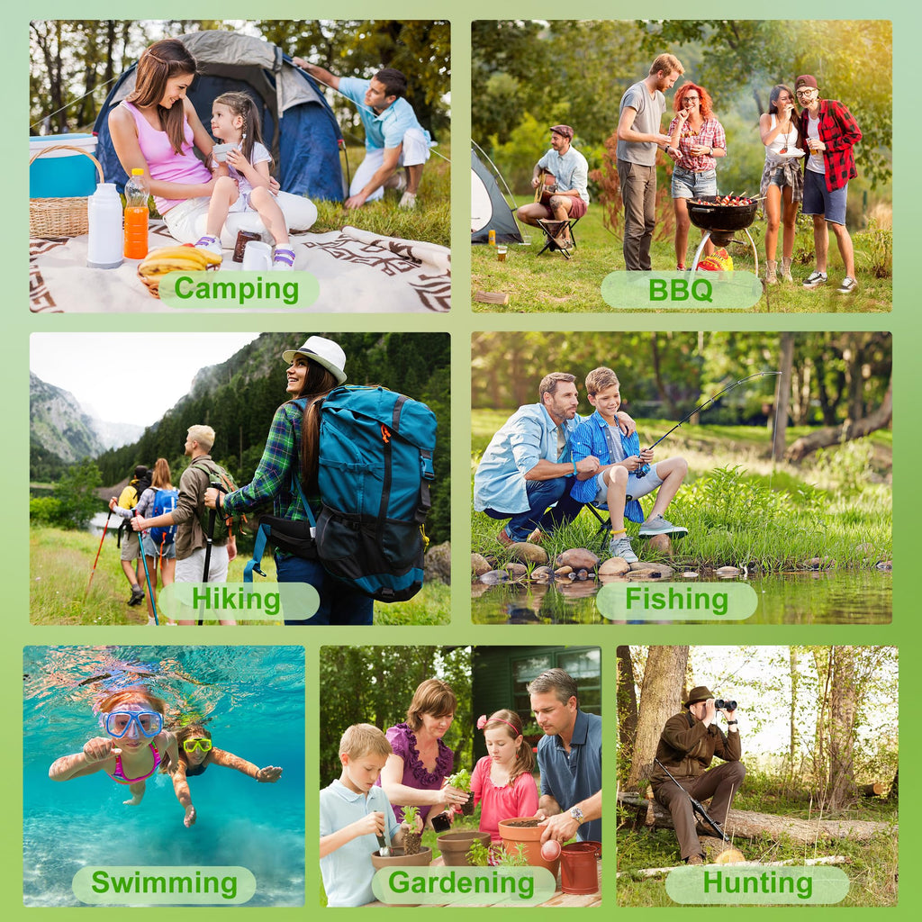 BuggyBands 48 Pack Mosquito Bracelets, Mosquito Bands for Adults and Kids with Individually Wrapped & DEET Free, Natural and Waterproof Wristbands Citronella Bracelets for Camping Hiking