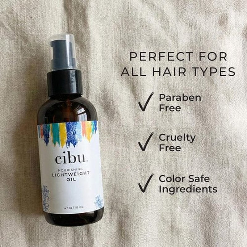 CIBU Nourishing Argan Oil Hair Serum - Lightweight Anti-Frizz & Heat Protectant Treatment | 4 Ounces