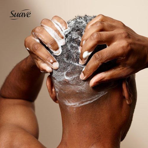 Suave Men Citrus Rush Daily Clean 3 in 1 Shampoo, Conditioner & Body Wash with Glycerin & Keratin Hydrates & Smooths Hair, Citrus Scent, 4 Count, 40 FL OZ Pump