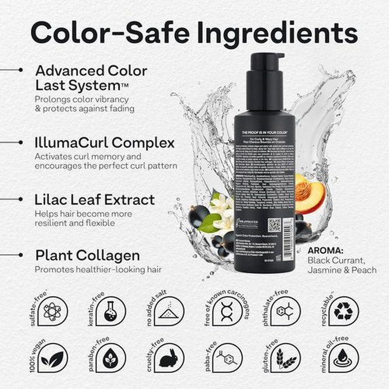 Colorproof Tru Curl Enhancing Crème - Anti-Frizz Curl Cream with Black Currant & Jasmine | 6.4 Fl Oz