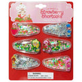 LUV HER Strawberry Shortcake Hair Accessories for Girls – 6pc Cute Confetti Hair Clips with Character Charms, Ages 3+