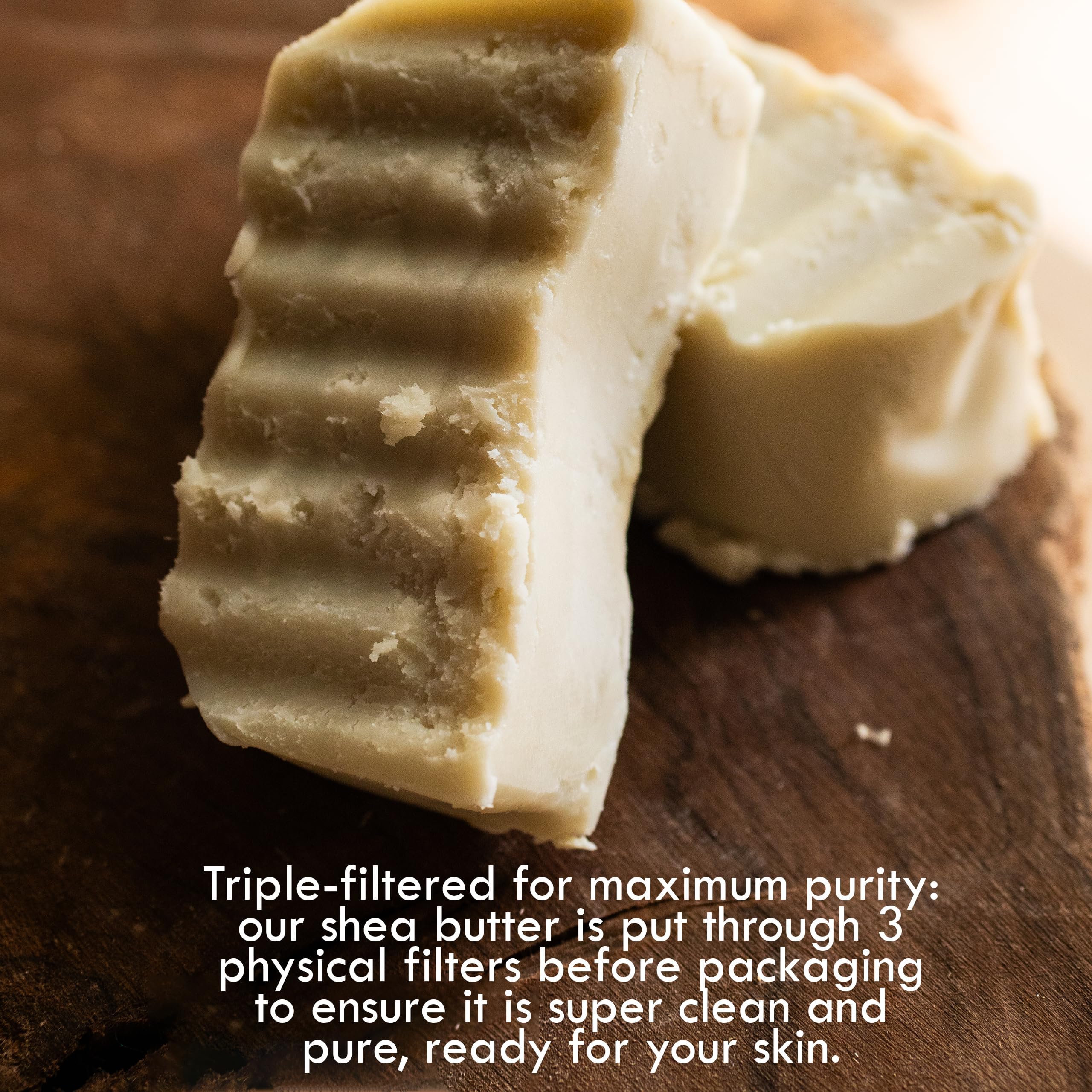 Raw Shea Butter – 100% Pure Unrefined African Shea Butter | Deep Moisturizer for Dry Skin, Hair and Scalp | DIY Body Butter, Lip Balm and Soap Base | Natural Earthy Aroma (1 lb Block)