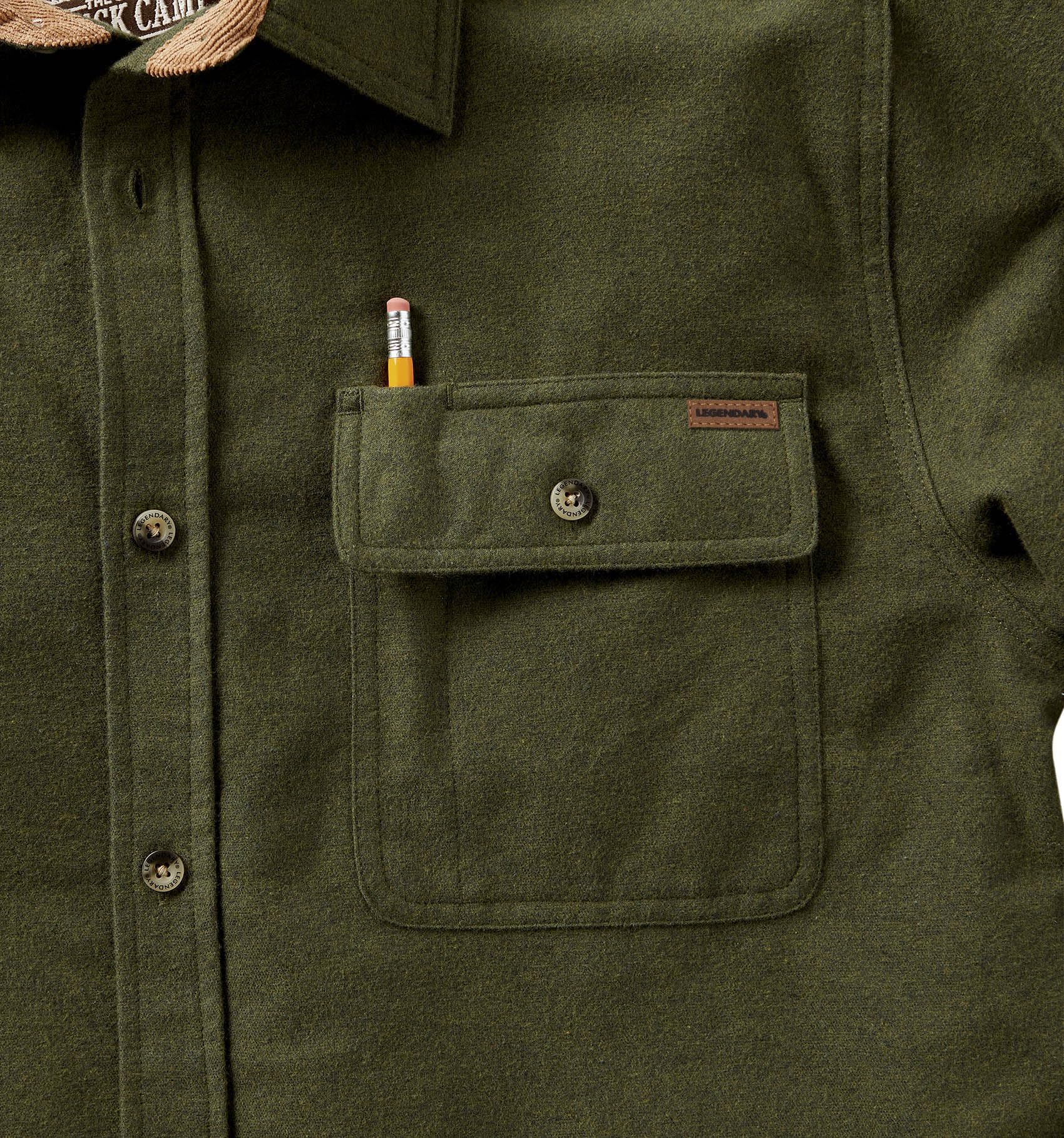Legendary Whitetails Mens Long Sleeve Button Down 100% Cotton Flannel Shirt, Army, XX-Large Tall