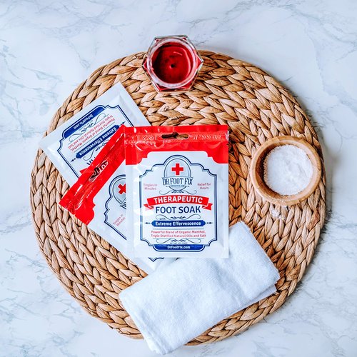 Dr Foot Fix Therapeutic Foot Soak with All Natural Tea Tree, Peppermint & Birch Oil. Helps Soak Toenail Fungus, Athletes Foot & Stubborn Foot Odor - Soothes Feet - Tingles for Hours (4)