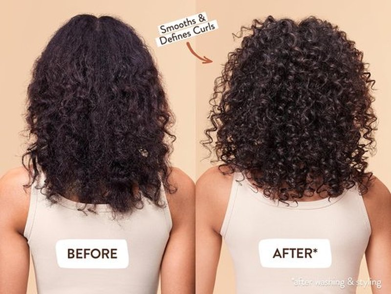 Babo Botanicals Defining Baobab & Rosehip Shampoo - Moisturizing Conditioner Bundle for Curly Hair - Passion Fruit Ferment