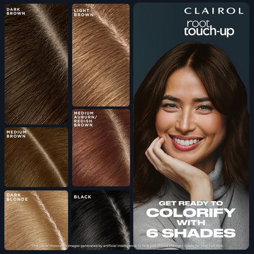 Clairol Root Touch-Up Temporary Hair Coloring Spray, Medium Brown Hair Color, Pack of 1