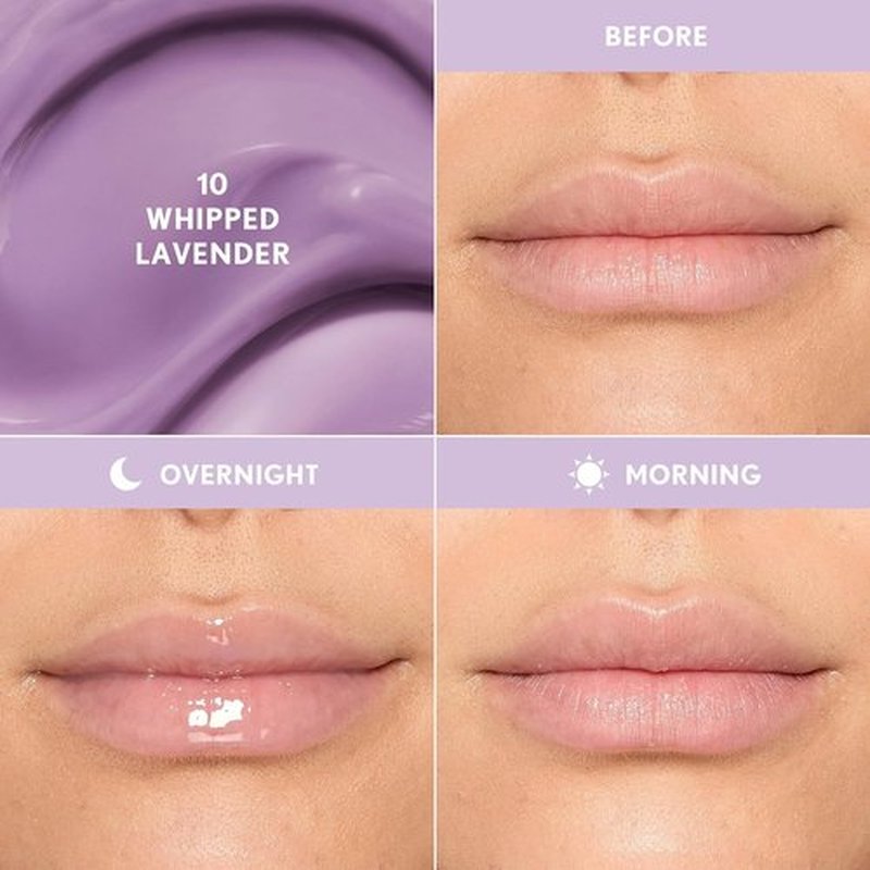 COVERGIRL Clean Fresh Jammy Lip Sleeping Mask - Lavender Scent with Avocado & Grape Seed Oils | 10 Whipped Lavender
