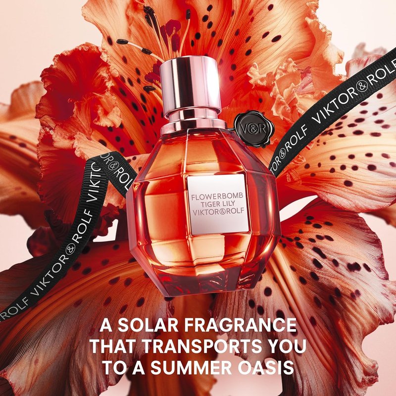 Viktor&Rolf - Flowerbomb Tiger Lily Luxury Perfume Set - 1.7 Fl Oz, 0.3 Fl Oz & 0.2 Fl Oz