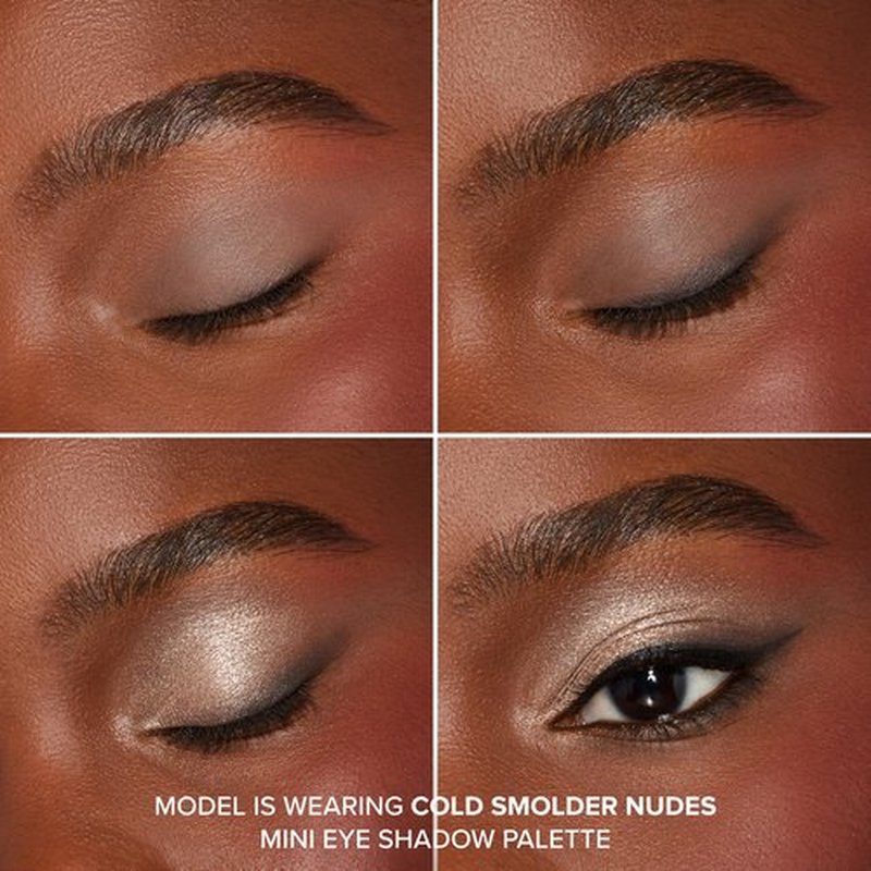 Too Faced Born This Way Natural Nudes Mini Eye Shadow Palette Makeup | Creamy, High Pigment Matte + Shimmer Shades, 0.2 Ounce, Cold Smolder Nudes