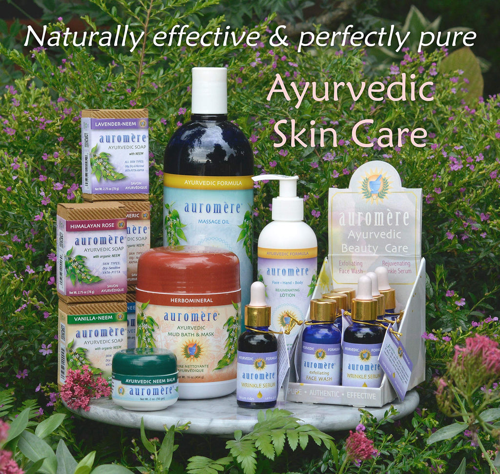 Auromere Ayurvedic Bar Soap, Himalayan Rose - Eco Friendly, Handmade, Vegan, Cruelty Free, Natural, Non GMO (2.75 oz), 4 pack