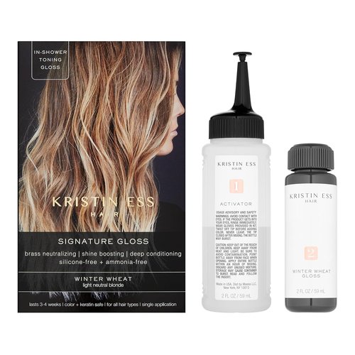 Kristin Ess Hair Gloss | Winter Wheat Light Neutral Blonde - 4-Week Semi-Permanent Color & Shine Conditioner