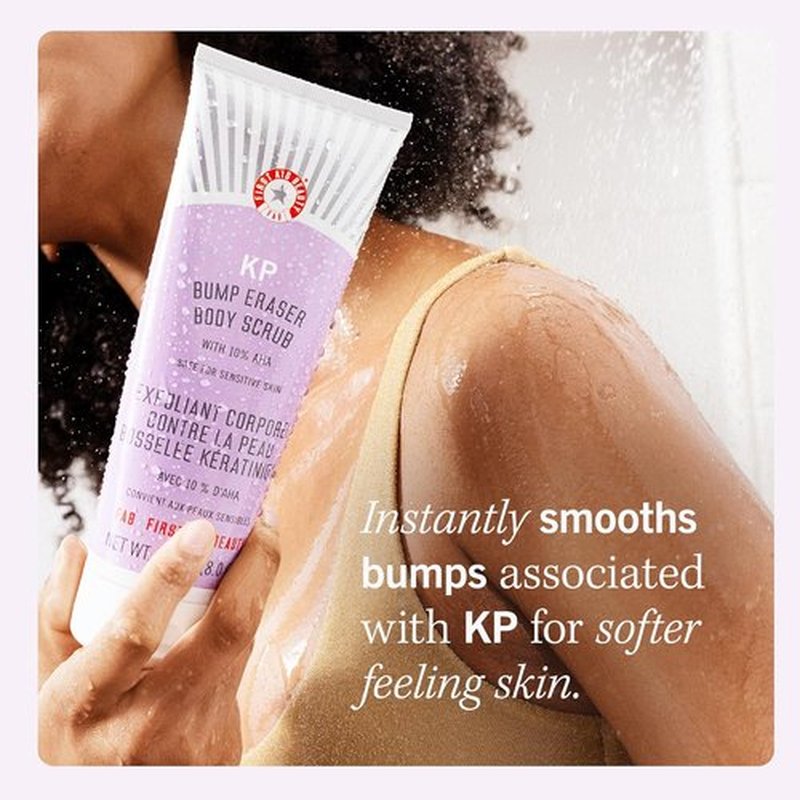 KP Bump Eraser Body Scrub & Ingrown Hair Pads Duo - Exfoliating Treatment for Keratosis Pilaris | 10 oz Scrub, 60 Pads