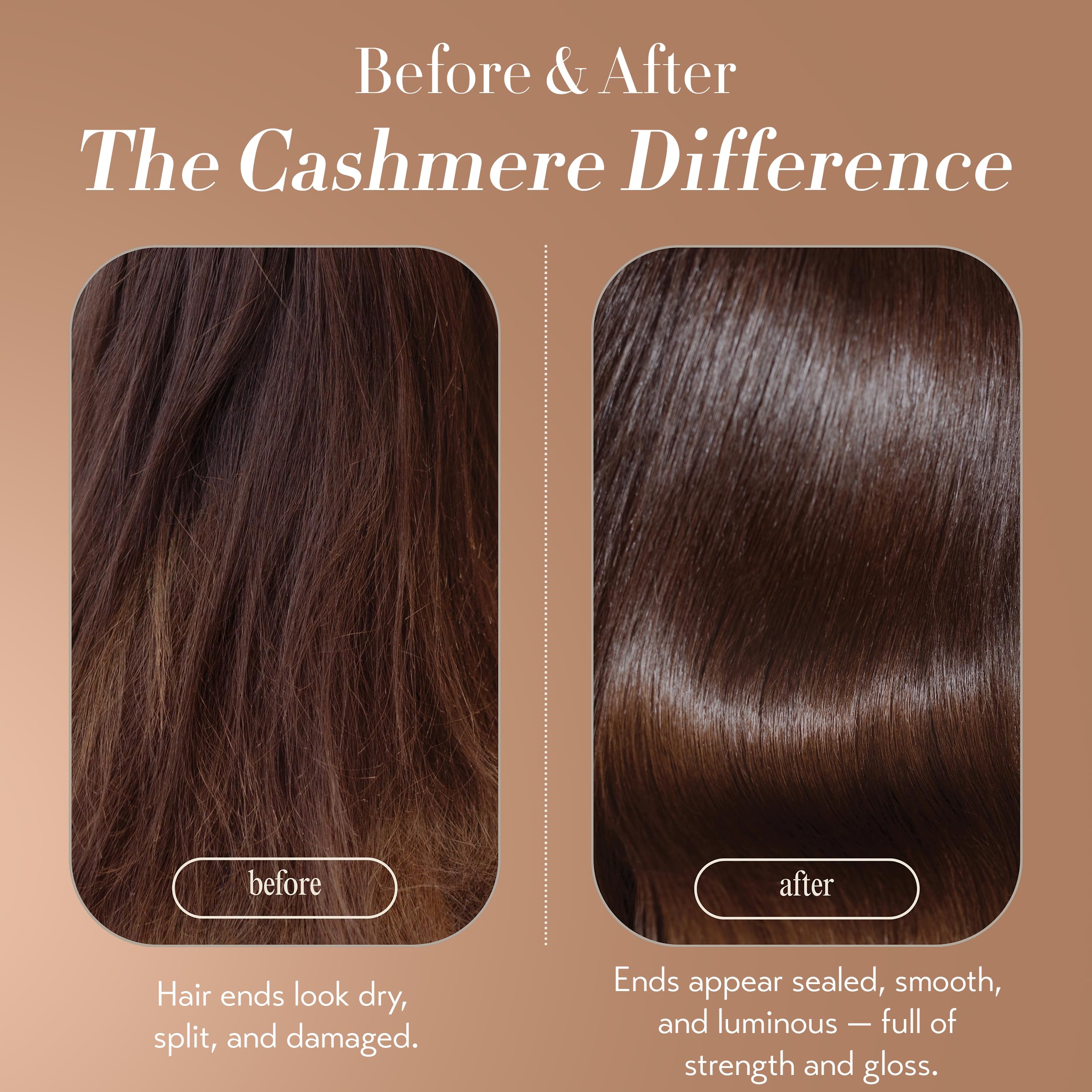 OYA Cashmere Split End Repair Cream – Highly Concentrated Treatment for Dry, Damaged & Color-Treated Hair – Repairs Bonds, Controls Frizz & Strengthens Curly, Fine & Normal Hair – 80 ml / 2.7 fl. oz
