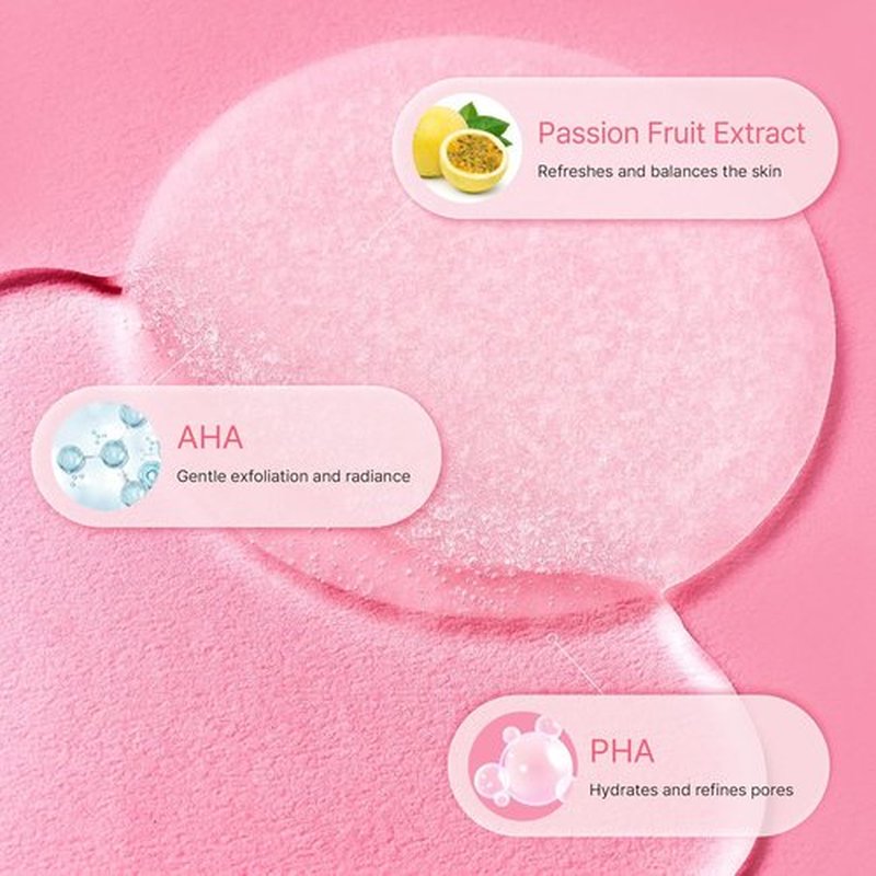 Kiero Balance Toner Pads - Hydrating Exfoliating Facial Toner with AHA & PHA - 60 Vegan Cotton Rounds (6.26 fl oz)