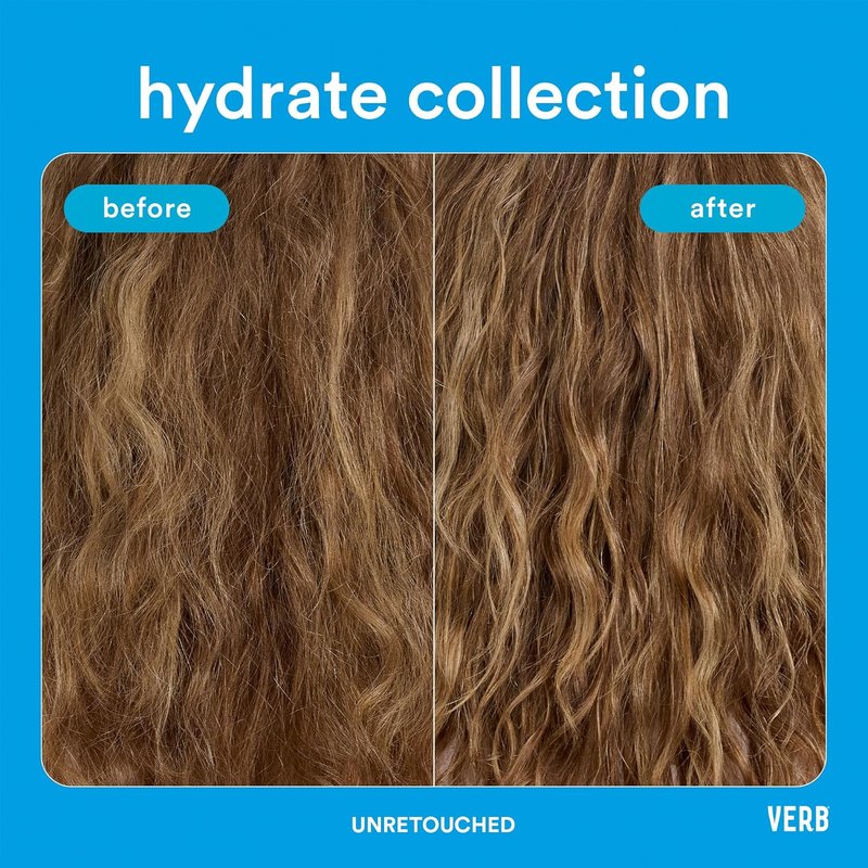 VERB Hydrate Oil - Moisturizing Shine Enhancer - Smooths Frizz & Protects Heat - Amber + Warm Jasmine Scent