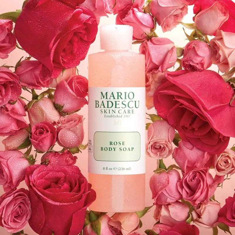 Mario Badescu Rose Body Soap - Pampering Shower Gel for Hydrated Skin | 8 fl. oz. | Floral Scent