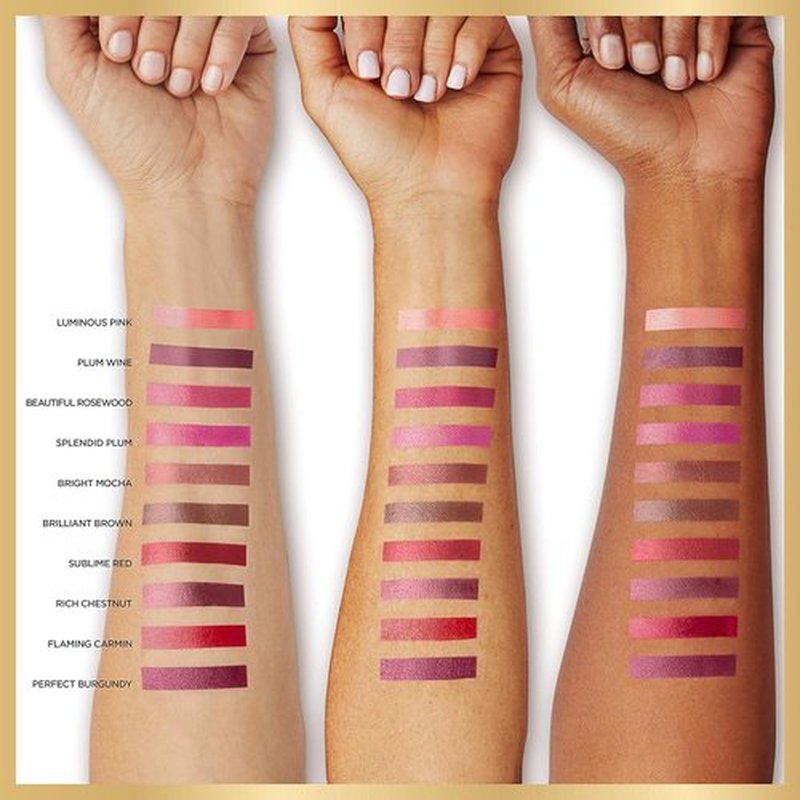 L’Oréal Paris Age Perfect Hydrating Lipstick - Nourishing Serum in Rich Chestnut, 0.13 oz
