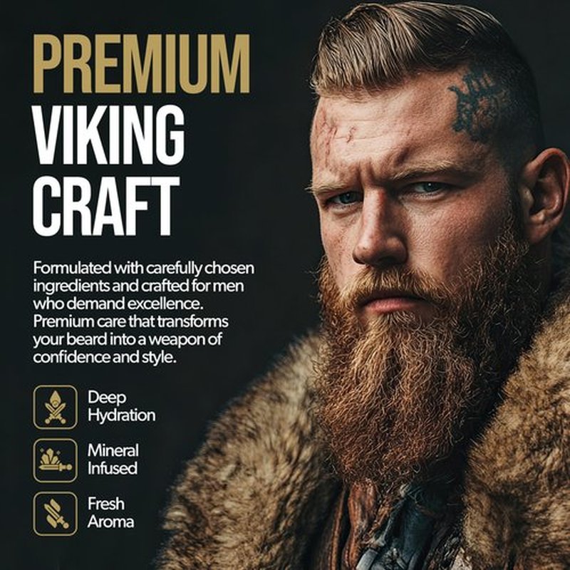The Beard Struggle Viking Sea Mineral Beard Conditioner - 5.29 oz - Promotes Beard Health - Cleansing Beard Mask for Men