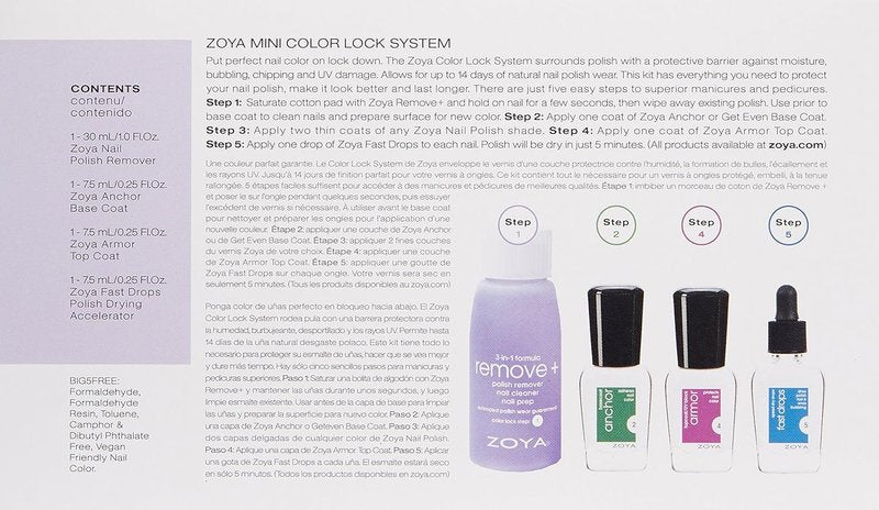 ZOYA Mini Nail Polish Kit - Vibrant Colors for Perfect Manicures | 4-Piece Set