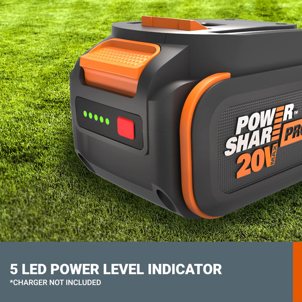 WORX 20 V Lithium-ion Battery 4.0 Ah PowerShare Pro 2 pcs WA3674.2
