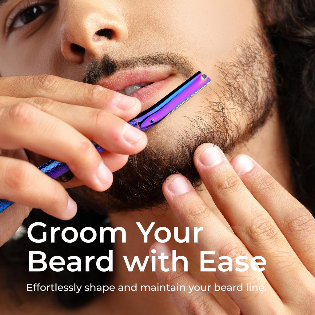 ZOMCHI Eyebrow Razor for Women & Men, Precision Cover, Rainbow