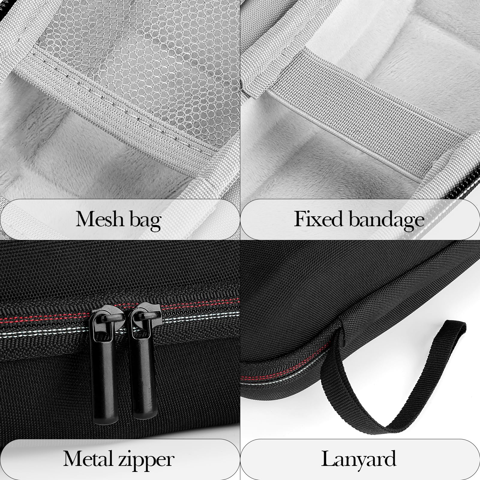 Linkidea Electric Shaver Travel Case, Hard Shell Protective Storage Box, Compatible with Philips Norelco 7000, 3000 Series, Braun Series 3, 7, 9, Razor Carrying Case for Men (Black)
