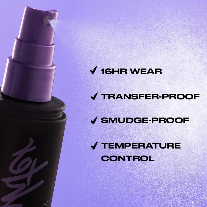 Urban Decay All Nighter Makeup Setting Spray - Waterproof, Natural Finish, 16HR Wear, Fine Mist, All Skin Types