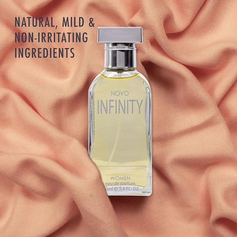 NovoGlow Infinity Eau De Parfum for Women - 3.4 Oz | Refreshing Citrus Floral & Musk Fragrance