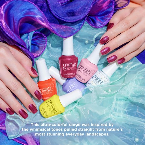 Gelish MINI Spring Now & Zen Collection - 9mL TPO-Free Long-Lasting Soak Off Gel Nail Polish. Vibrant Color, Professional Quality, High Shine, Chip-Resistant Formula (Star Walking)