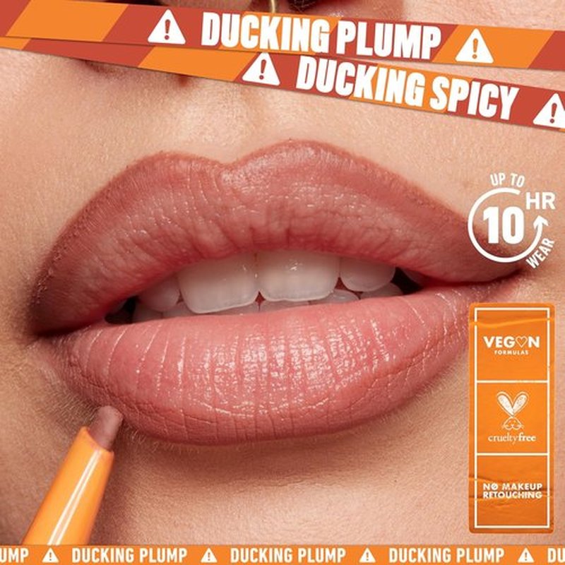 NYX Professional Makeup Duck Plump Lip Liner - Matte Pencil for 10HR Wear in Nude Flip