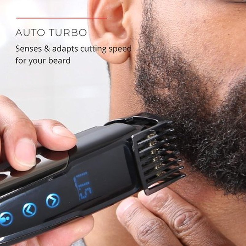 Remington MB4700 Smart Beard Trimmer - Digital Touch Screen & Memory Settings | Rechargeable Cordless Use