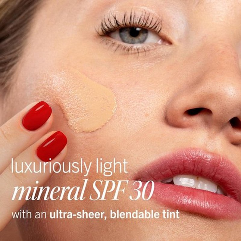 First Aid Beauty - Weightless Liquid Mineral Sunscreen SPF 30 | Ultra Sheer Tint, 1.5 oz, Safe for Sensitive Skin