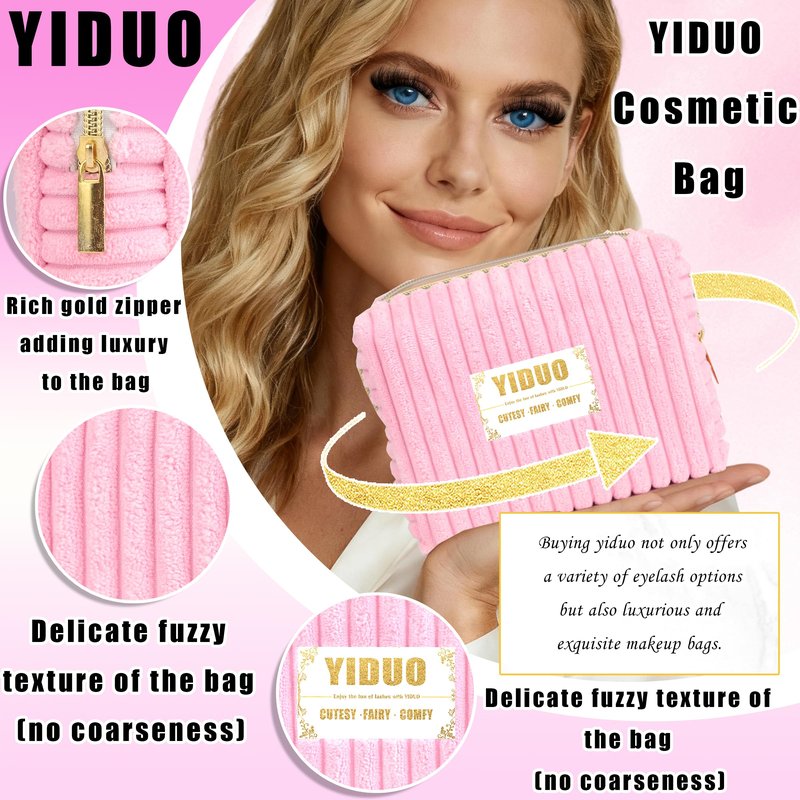 YIDUO Lash Cluster Kit Makeup Bag Set 1686pcs 40D+50D+60D+80D+100+Spikes+Bottom Full Eyelash Cluster Kit Volume Wispy DIY Lashes Extensions 10-20mm D Curl False Eyelash with 2X Bond&Seal DlY at Home