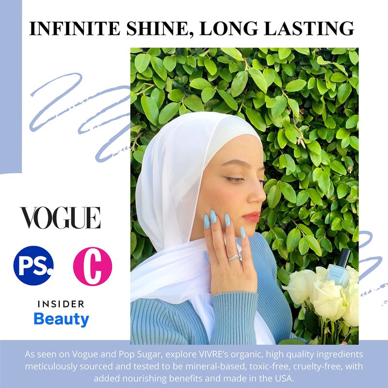 VIVRE Cosmetics Nail Polish - Quick Dry, Shiny, Halal, Vegan, Non-Toxic for Women and Girls - Long Lasting, Certified Breathable and Water Permeable - Ferris Wheel Affair