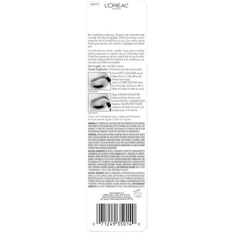 L’Oréal Paris Brow Stylist - Medium Brow Gel for Perfectly Defined Eyebrows | 0.16 oz