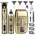 IsoLytrin Nose Hair Trimmer Hair Clippers for Men, Cordless T-Blade Facial Beard Trimmer Barber Clippers, Electric Foil Shavers Razor with LED Display for Men Haircutting Kits & Sets