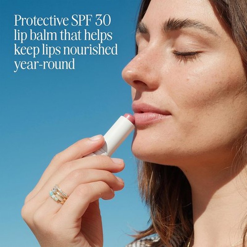 COOLA Organic Liplux Tinted Lip Balm - SPF 30 Sunscreen, Vegan & Gluten-Free, 0.15 Oz