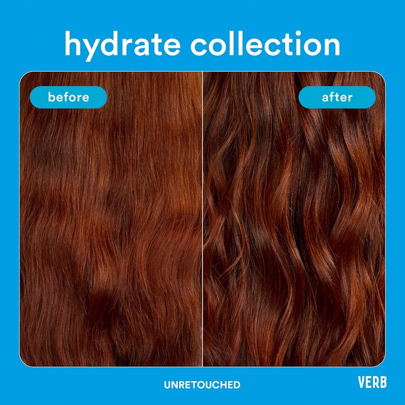 VERB Hydrate Oil - Moisturizing Formula for Smooth, Shiny Hair - Heat Protection - Amber + Warm Jasmine Scent