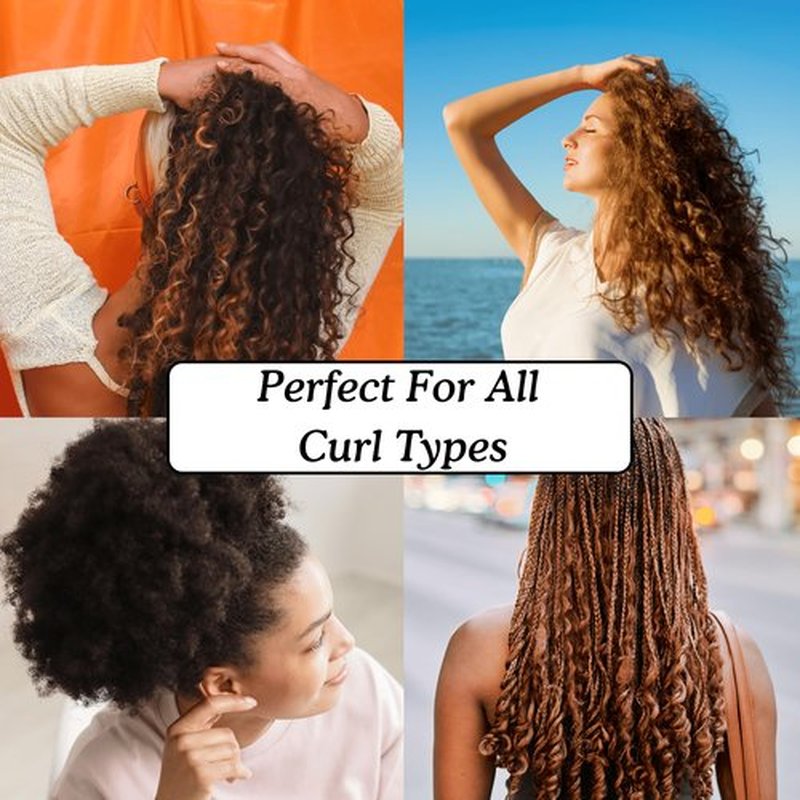 Curldo Acetate Hair Pick for Curly & Coily Hair – Wide Tooth Afro Comb for Volume, Detangling & Definition – Gentle, Anti-Breakage Styling Tool for Wet or Dry Use