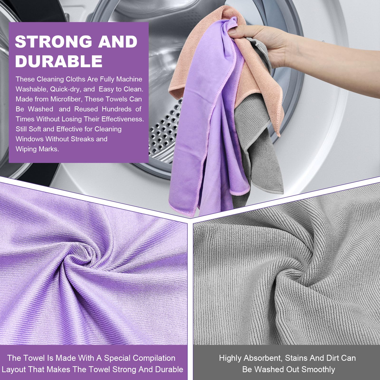 Norwεx - Basic Package - Microfiber - Window & Enviro Cloth. Just water - without leaving streaks. For Household Enviro Dusting Cleaning Homes, Cars, Bars, Office Window Cloth makes cleaning a breeze.