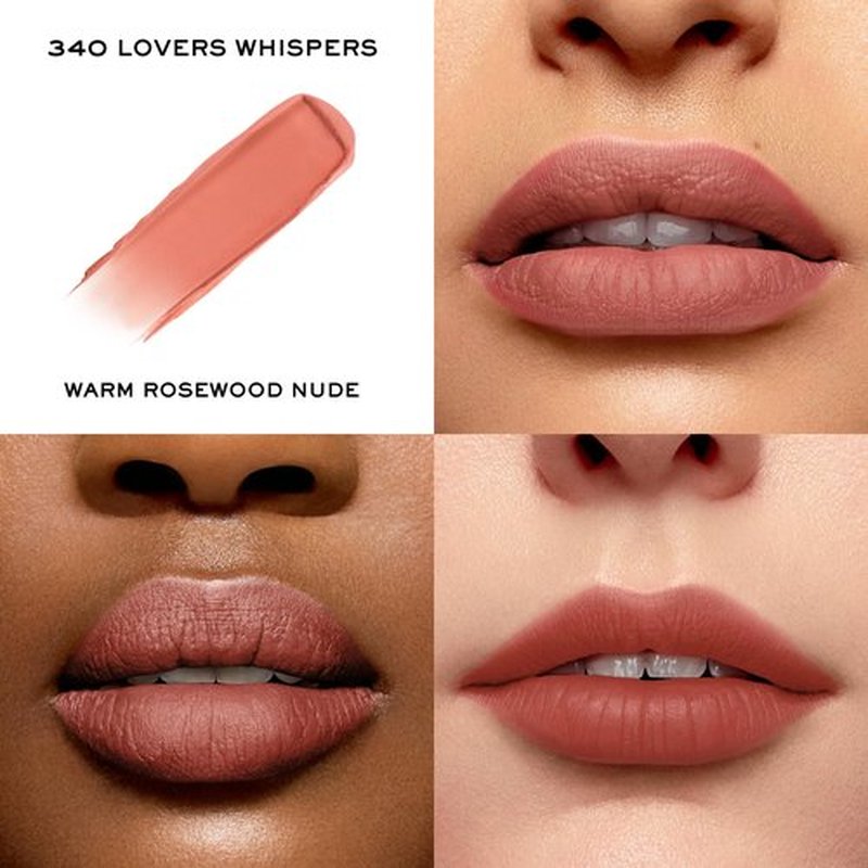 Lancôme L'Absolu Rouge Intimatte Hydrating Matte Lipstick - Buildable & Lightweight Formula with a Soft Matte Finish - Up To 12HR Comfort- 340 Lovers Whispers: warm rosewood nude