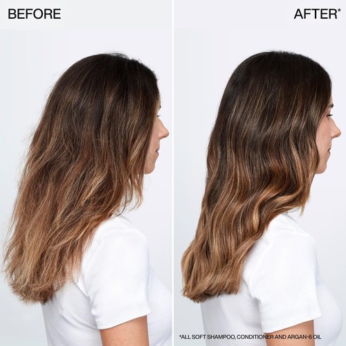 Redken All Soft Conditioner - Moisturizes & Hydrates Dry, Brittle Hair, Softens, Smooths & Adds Hair Shine, Conditioner & Detangler, Refillable