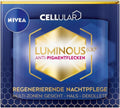 NIVEA Cellular Luminous630 Night Cream – Advanced Regenerating Anti-Pigment Skin Care for Face, Neck and Décolleté, Enriched with Hyaluronic Acid & Patented Luminous630® Complex, 50 ml