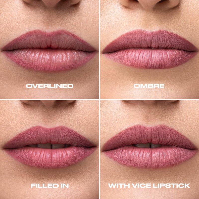 URBAN DECAY 24/7 Glide-On Waterproof Lip Pencil (OG Backtalk - Mauve Nude Pink), Smudge-Proof, Longwearing Lip Liner, Smooth & Creamy Colors, Moisturizing Formula with Vitamin E - 0.04 oz