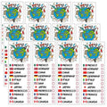 Drinking Around The World - Pack of 12 Tattoos - Perfect For Trip To Epcot