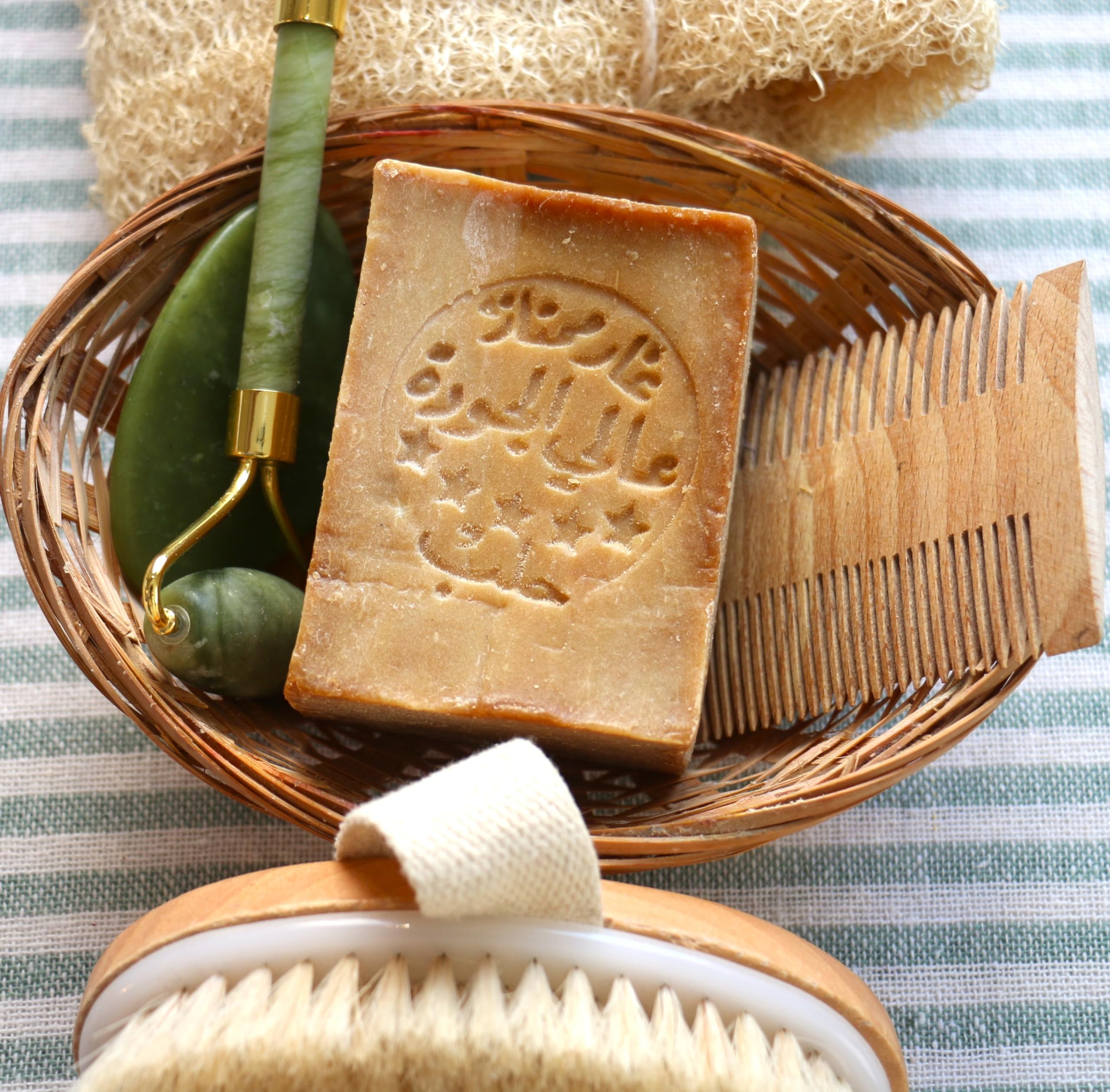 Aleppo Soap -%20 Laurel Oil,%80 Olive Oil, Traditional Production, Natural - Vegan – Handmade-Middle East Natural Soap
