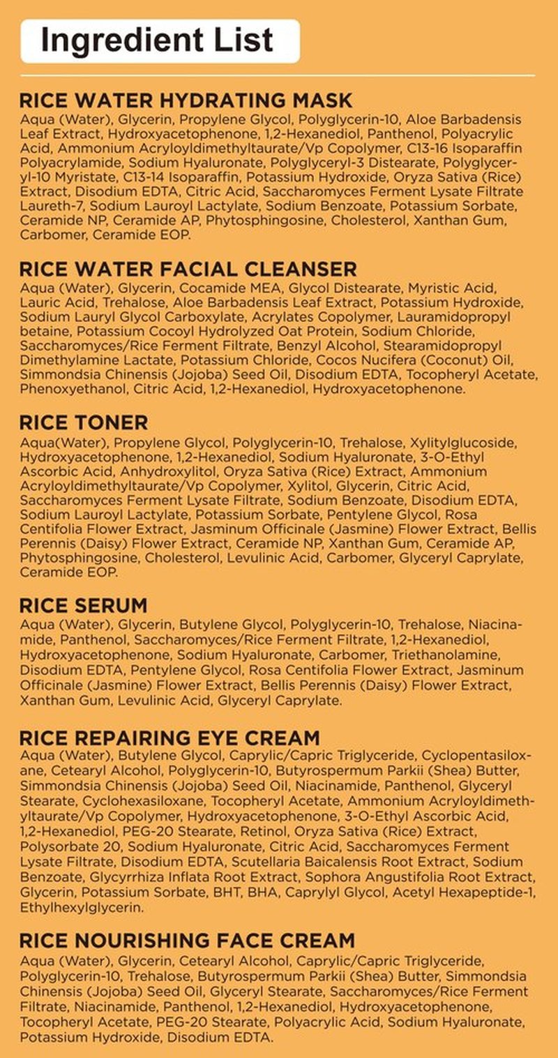 Skin Care Set,6Pcs Women Teen Glass Skincare w/Korean Rice Extract,Hydrate Glow Repair Anti-Aging Facial Routine Kit Self Care Gifts for Women Mom Wife Teenage Girl Her Valentines Day Christmas Gifts