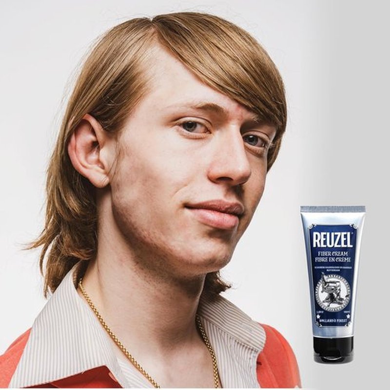 Reuzel Fiber Cream - Low Shine Finish for Textured Styles | 3.38 oz