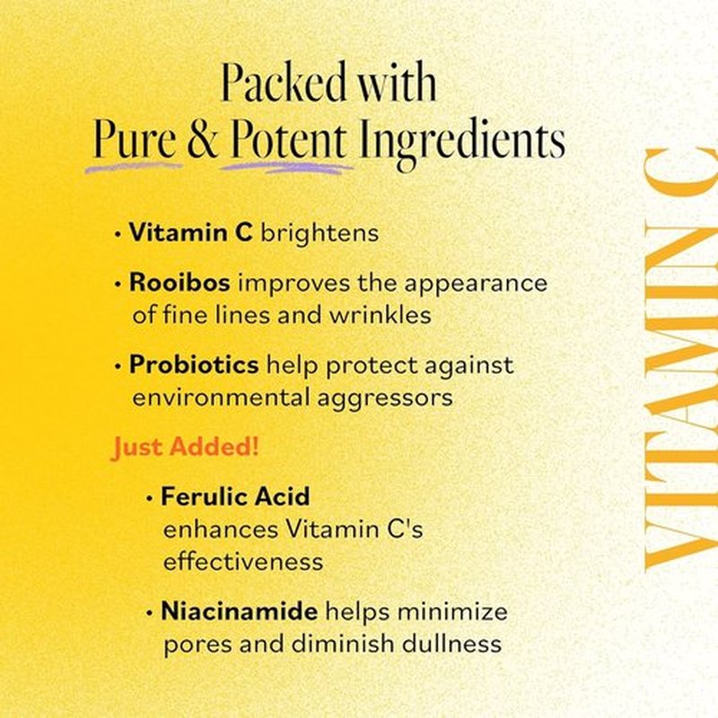 Derma E Vitamin C Face Moisturizer - Brightening & Hydrating Anti-Aging Cream | 2 Oz
